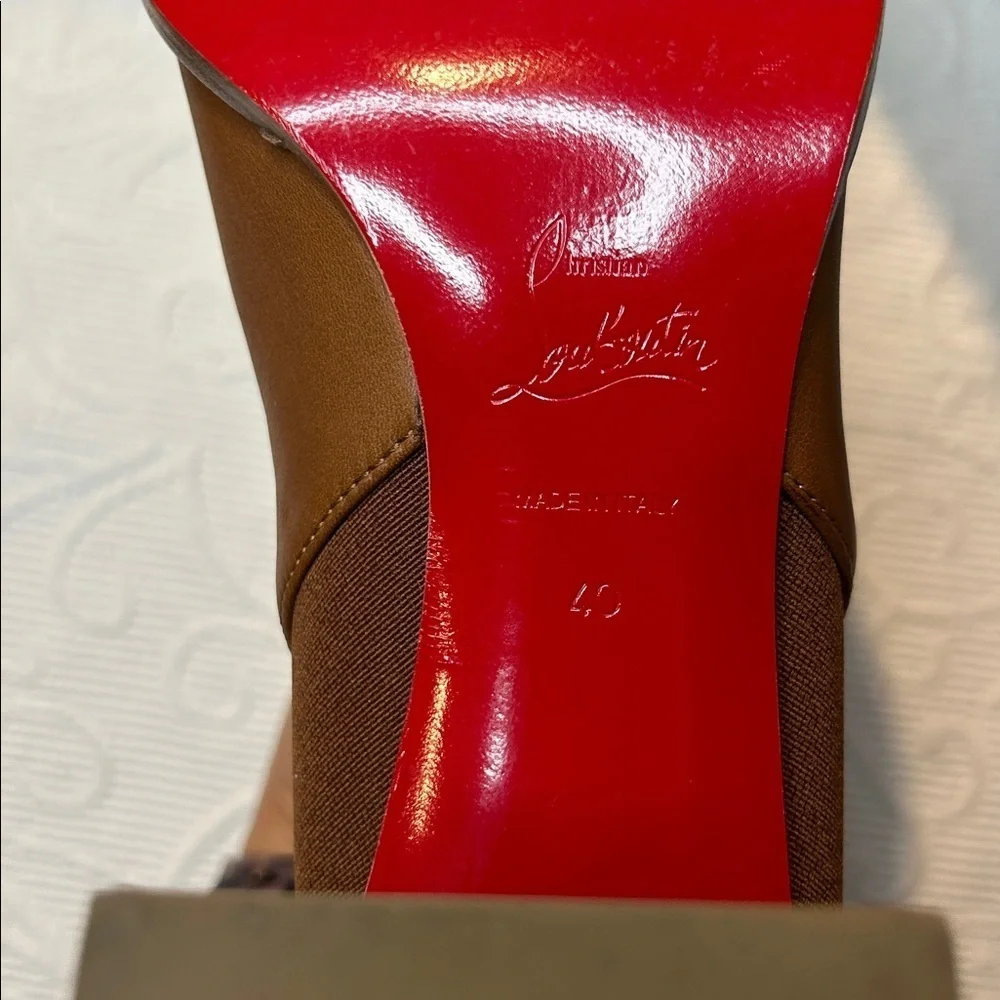 Christian Louboutin  Chelsea Booty 70 Ankle Boots. Worn one time. Size 40/9.5
